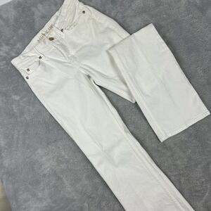 MiH Jeans The London‎ Mid Rise Subtle Bootcut Womens 25 White 26x32.5 inseam
